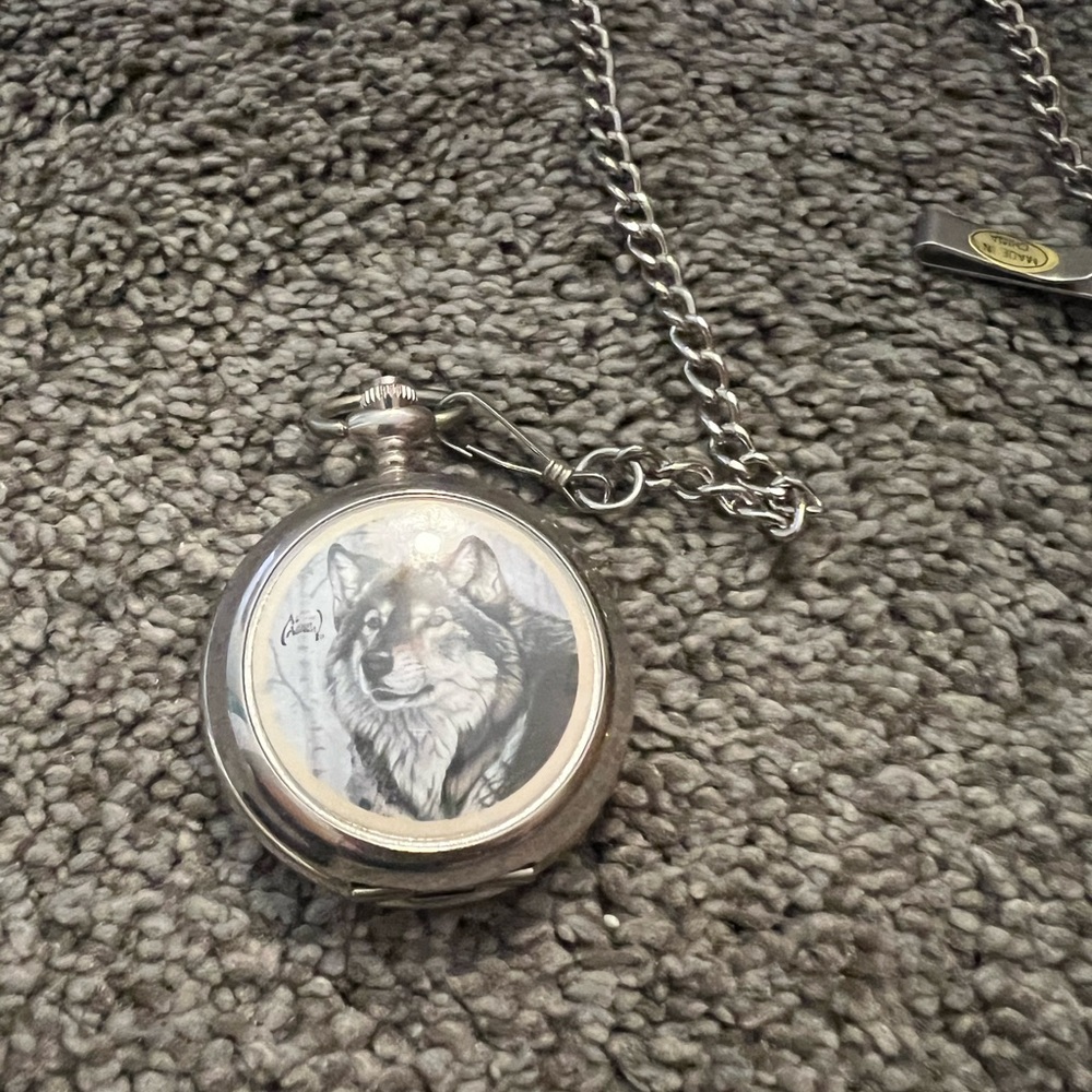 Wolf pocket watch